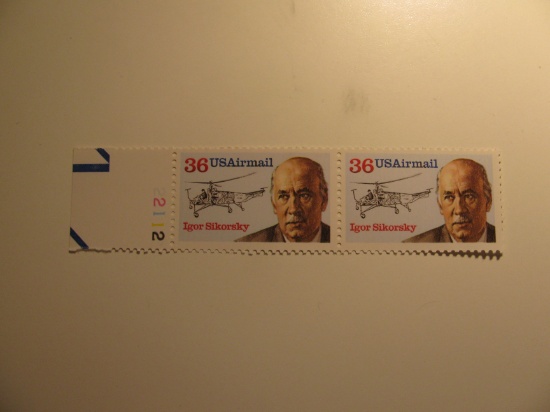 2 Vintage Unused Mint U.S. Stamps