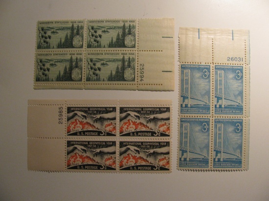 12 Vintage Unused Mint U.S. Stamps