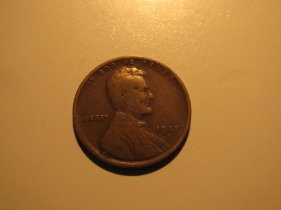 US Coins: 1x1917-D Wheat penny