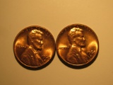 US Coins: 2xBU/Very clean 1968-S pennies