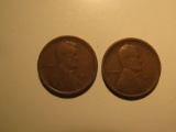 US Coins: 2x1917-S Wheat pennies