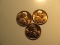 US Coins: 3x BU/Very clean 1963 pennies