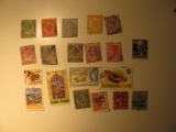 Vintage stamps set of: Germany, Straits Settlement, Jersey, Cayman Islands & Swaziland