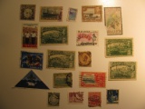 Vintage stamps set of: Germany, Nigeria, Nicargua, St. Lucia, Uganda, Jamiaca & Malaysia,