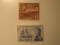 2 Antigua Vintage Unused Stamp(s)
