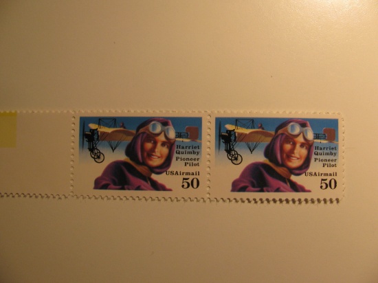 2 Vintage Unused Mint U.S. Stamps