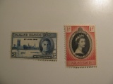 2 Falkland Islands Vintage Unused Stamp(s)