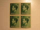 4 Great Britain Vintage Unused Stamp(s)