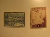 2 Greece Vintage Unused Stamp(s)