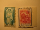 2 India Vintage Unused Stamp(s)