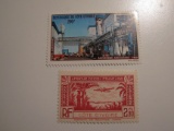2 Ivory Coast Vintage Unused Stamp(s)