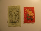 2 Macau Vintage Unused Stamp(s)