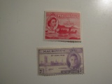 2 Mauritius Vintage Unused Stamp(s)