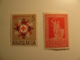 2 YugoslaviaVintage Unused Stamp(s)
