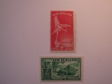 2 New Zealand Vintage Unused Stamp(s)