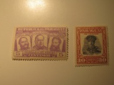 2 Paraguay Vintage Unused Stamp(s)