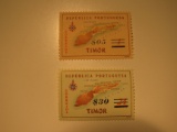 2 Timor Vintage Unused Stamp(s)