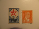 2 Turkey Vintage Unused Stamp(s)