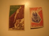 2 Volta Vintage Unused Stamp(s)