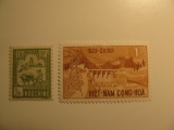 2 Vietnam (Indochina) Vintage Unused Stamp(s)