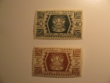 2 Wales & Funtana (French Colonies) Vintage Unused Stamp(s)