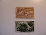 2 Rio Muni Vintage Unused Stamp(s)