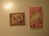 2 Samoa Vintage Unused Stamp(s)