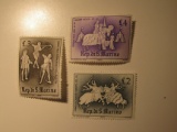 3 San Marino Vintage Unused Stamp(s)
