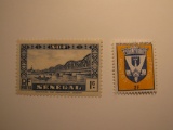 2 Senegal Vintage Unused Stamp(s)