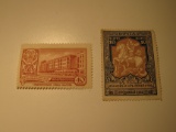2 Russia /  USSR Vintage Unused Stamp(s)