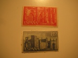 2 Spain Vintage Unused Stamp(s)