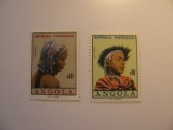 2 Angola Vintage Unused Stamp(s)