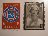 2 Belgium Vintage Unused Stamp(s)