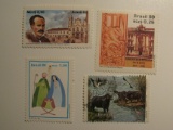 4 Brazil Vintage Unused Stamp(s)