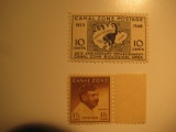 2 Canal zone Vintage Unused Stamp(s)