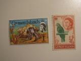 2 Cayman Islands Vintage Unused Stamp(s)