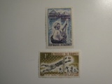 2 Dahomey Vintage Unused Stamp(s)