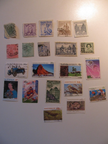 Vintage stamps set of: Austrai & Australia