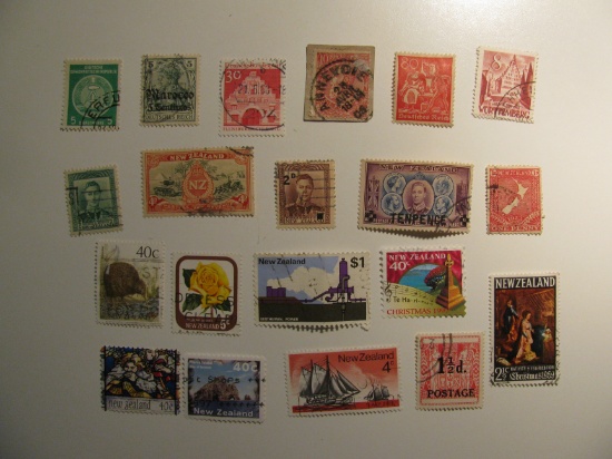 Vintage stamps set of: New Zealand & Germany