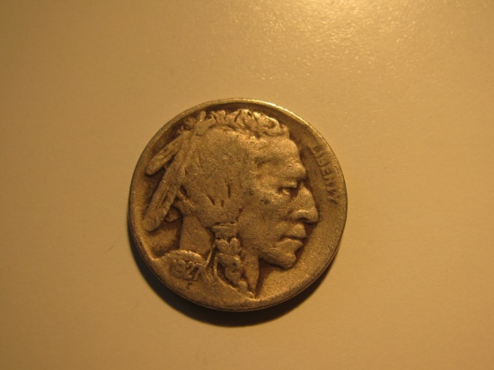 US Coins: 1927 Buffalo 5 Cents