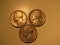 US Coins: 3x1938 5 cents