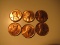 US Coins:  6xBU/Very Clean 1970-D penneis
