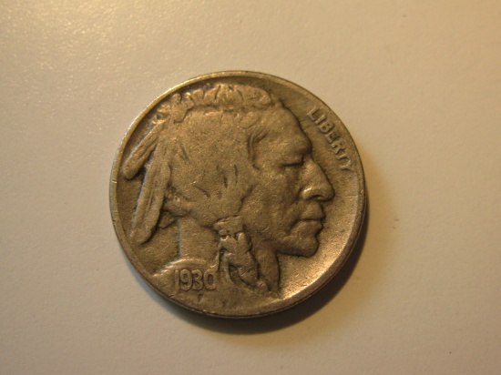 US Coins: 1930 Buffalo 5 Cents