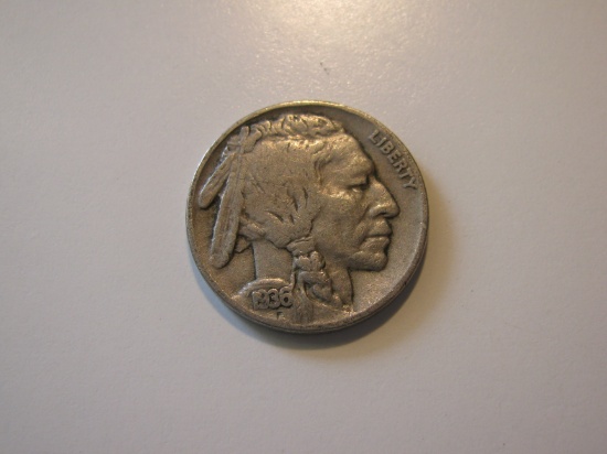 US Coins: 1936 Buffalo 5 Cents