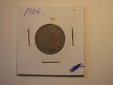 US Coins: 1906 Liberty V 5 cents
