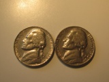 US Coins: 2xClean 1970-S 5 Cents