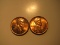 US Coins: 2xBU/Very clean 1966 pennies