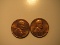 US Coins: 2xBU/Very clean 1964-D pennies