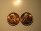 US Coins: 2xBU/Very clean 1960 pennies