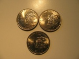 US Coins: 3xUNC 2000-P New Hampshire Quarters